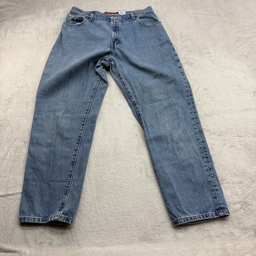 VTG Levis 550 Jeans Womens 14 MIS S Blue Relaxed Fit Tapered Leg High Rise Denim